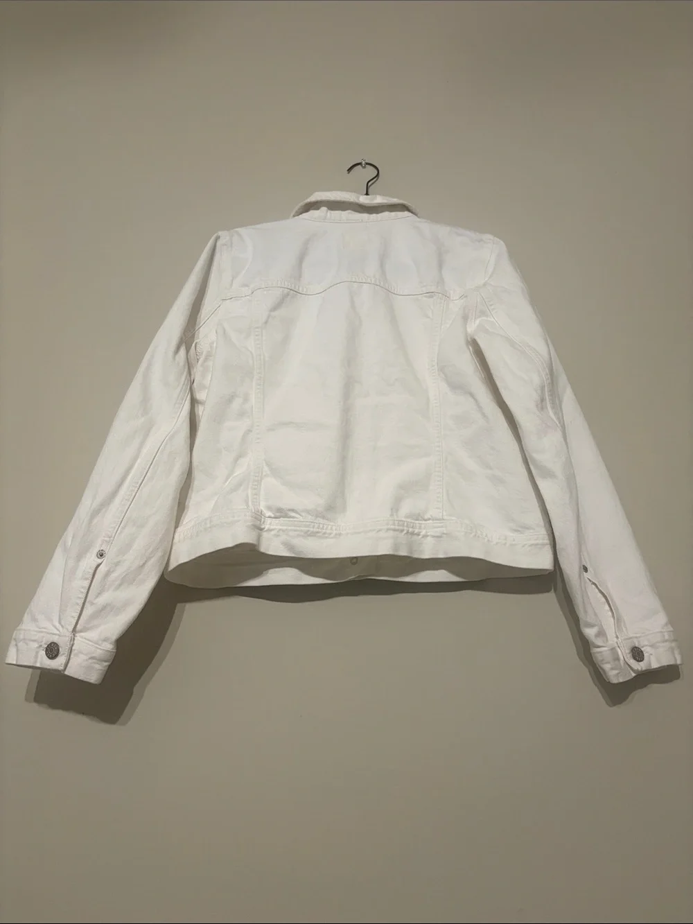 J. Crew White Denim Jacket - Women's Button-Front Trucker